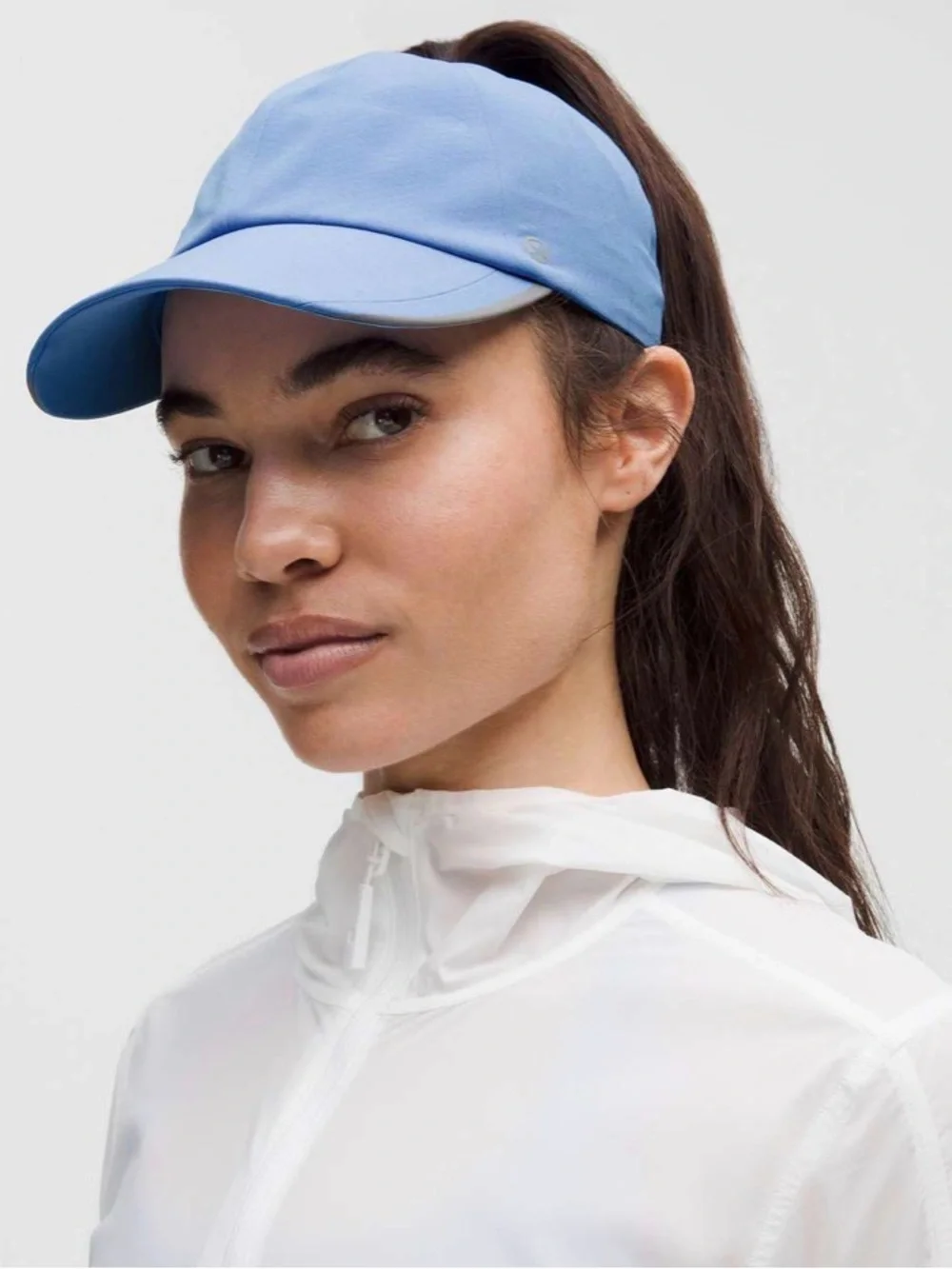 Lululemon Womens Fast and Free Ponytail Running Hat in Pool Party